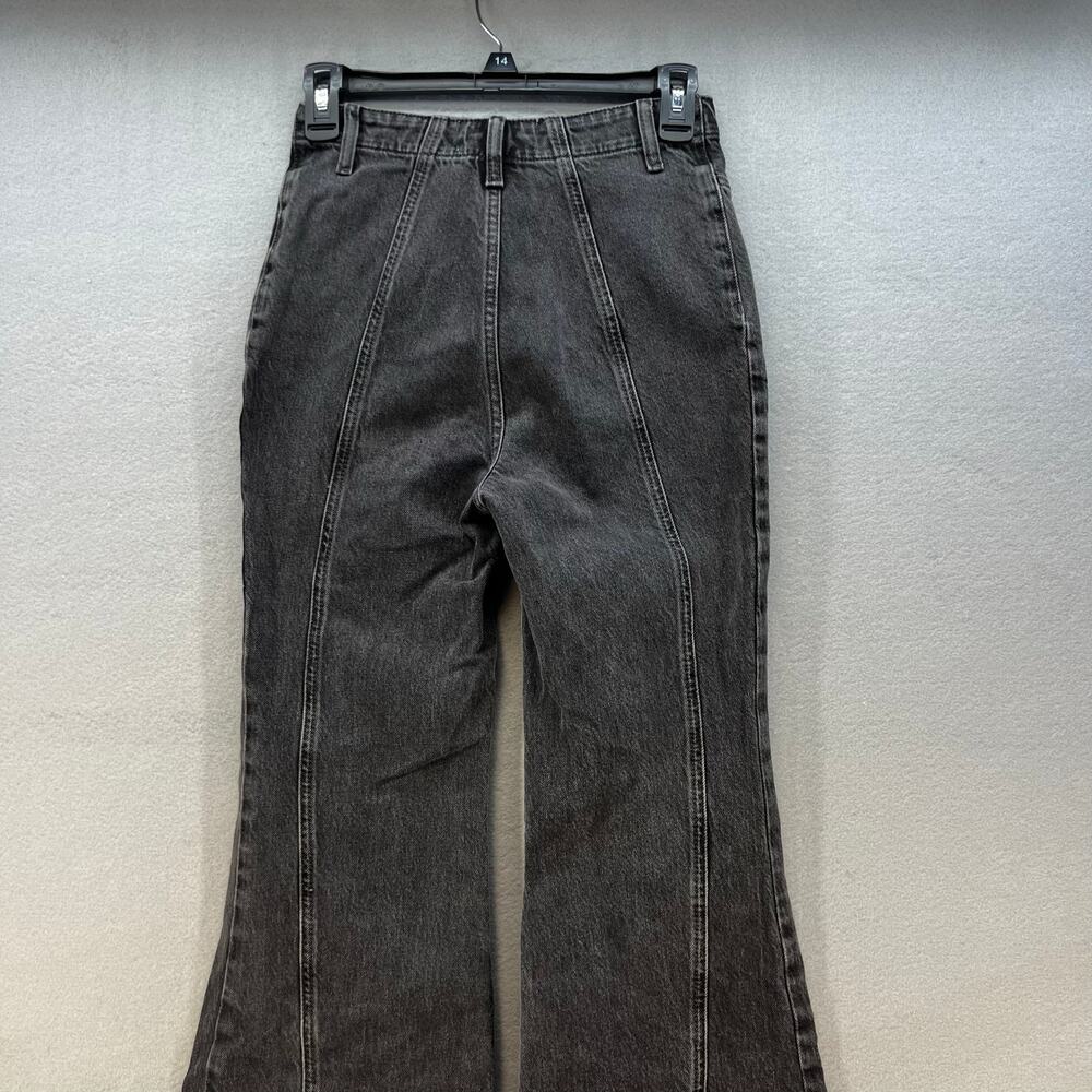 We The Free Jeans Women's 26 (2) Black Ultra Flare Wide Leg Boho Preppy Witchy - Picture 5 of 13